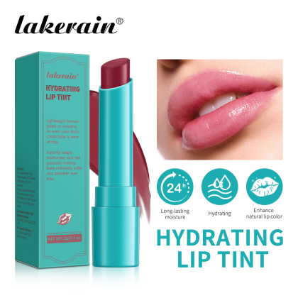 lakerain有色保湿润唇膏，质地柔软，易涂抹使用