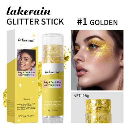 lakerain身体亮片闪光棒面部彩绘亮片凝胶派对舞会高光闪亮彩妆