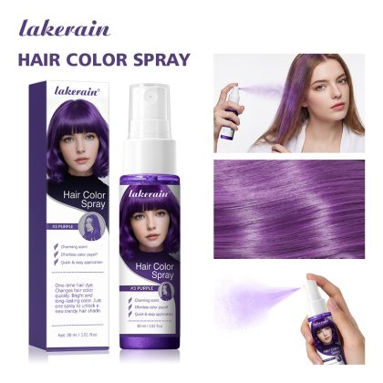 lakerain一次性染色喷雾临时染色剂头发色亮晶晶彩色定型喷雾
