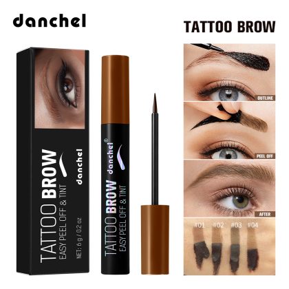 danchel源头工厂撕拉染眉胶持久不易掉色懒人画眉速干染眉膏