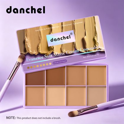 danchel源头工厂八色遮瑕盘遮盖痘印黑眼圈泪沟提亮多功能彩妆盘