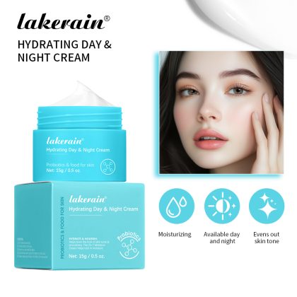 lakerain益生菌日夜保湿面霜 面部滋润补水保湿日晚霜外贸现货