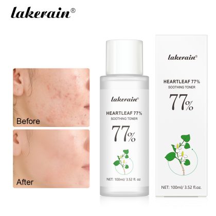 跨境lakerain 77%鱼腥草舒缓爽肤水 镇静肌肤面部补水化妆水