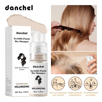 danchel跨境新品蛋白干发粉蓬松刘海免洗控油干发喷雾懒人干发蓬蓬粉