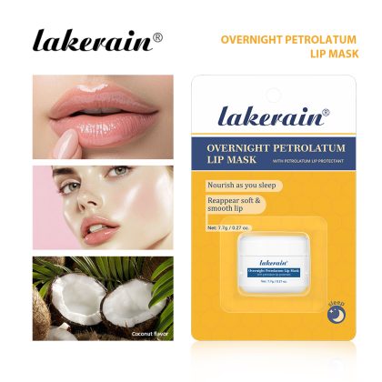 跨境lakerain 凡士林睡眠唇膜滋润舒缓干燥脱皮蕴含丰富护唇成分