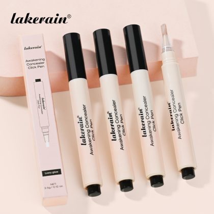 lakerain跨境专供按压遮瑕笔遮盖黑眼圈痘印斑点提亮面部毛刷遮瑕液