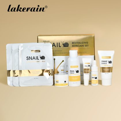 跨境lakerain 蜗牛护肤套装 六件套脸部补水保湿滋润护肤