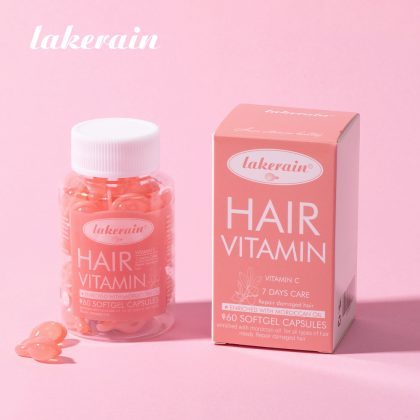 lakerain 维生素护发精油(60粒)胶囊设计即开即用快速易洗滋养头发