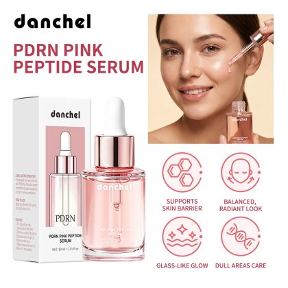 danchel跨境新品PDRN胶原蛋白粉红肽精华液持久保湿亮泽肌肤