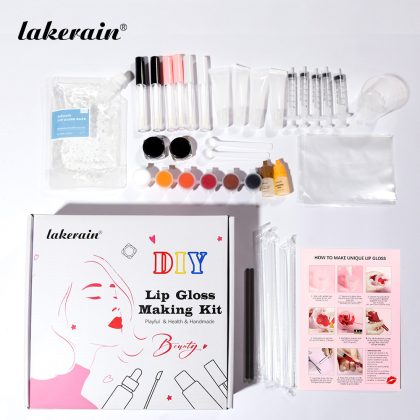 lakerain跨境热卖 DIY唇彩套装手工唇彩制作工具DIY lip gloss making kit