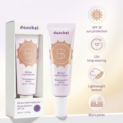 danchel 跨境新品BB模糊哑光有色保湿霜多效型底妆物理防晒绵密丝滑质地上脸轻薄
