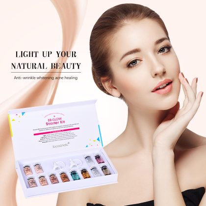 ibcccndc跨境专供驻颜粉底液套装BB GLOW 韩式半永久微针BB霜